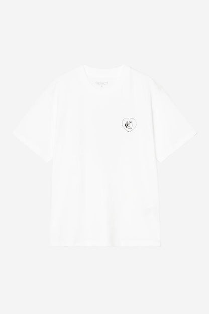 T Shirt Carhartt Wip W HEARTS OF HARTTS S/S TEE White