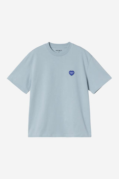 T Shirt Carhartt Wip W HEART II S/S TEE Blue Fog