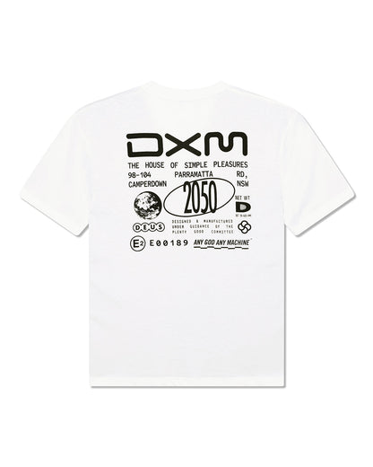 T Shirt Deus Ex Machina COMMITEE S/S TEE Vintage White