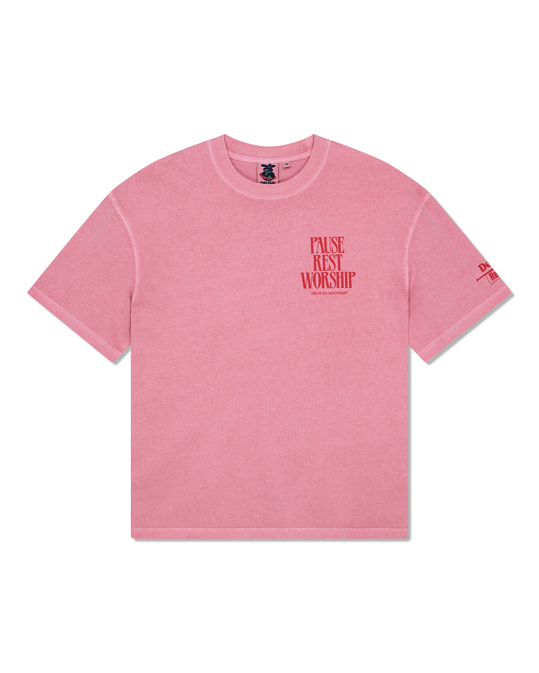 T Shirt Deus Ex Machina NOISE COMPLAINT S/S TEE Prism Pink
