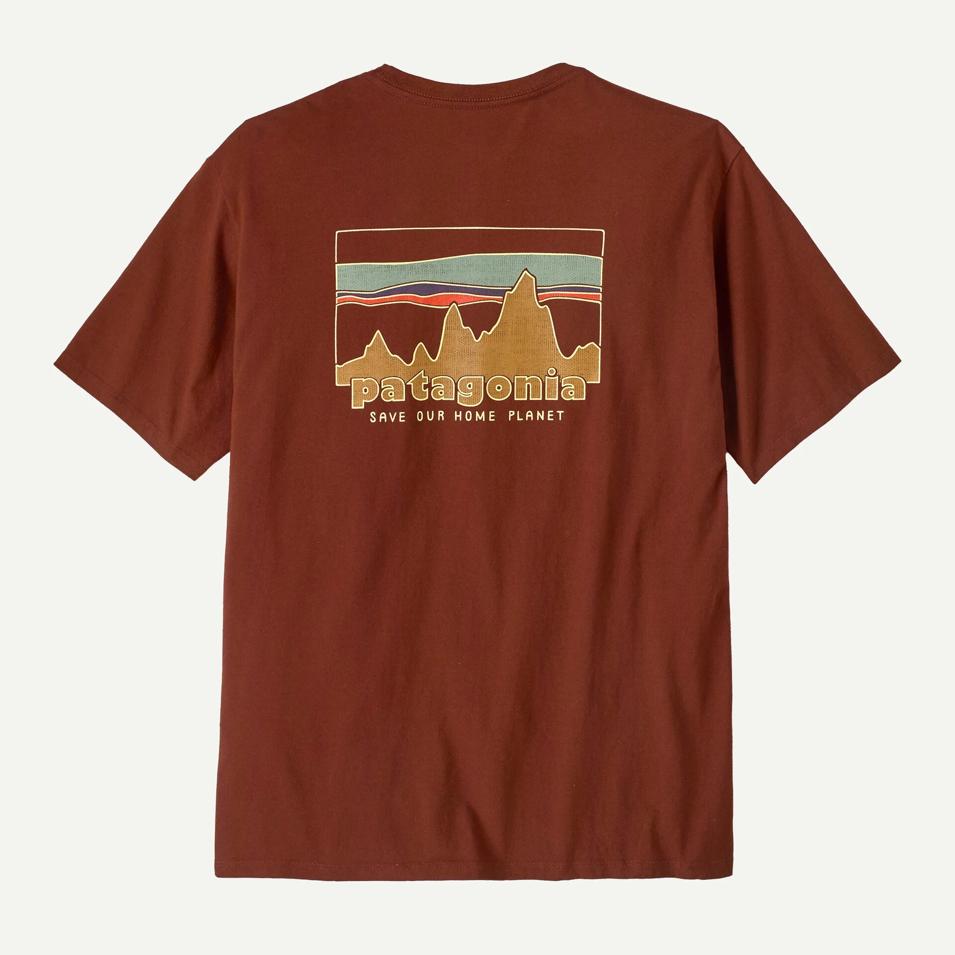 T Shirt Patagonia 73 SKYLINE ORGANIC S/S TEE Dried Vanilla back