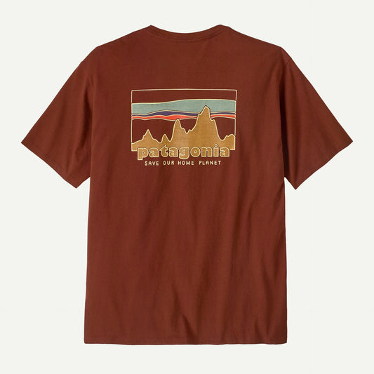 T Shirt Patagonia 73 SKYLINE ORGANIC S/S TEE Dried Vanilla back