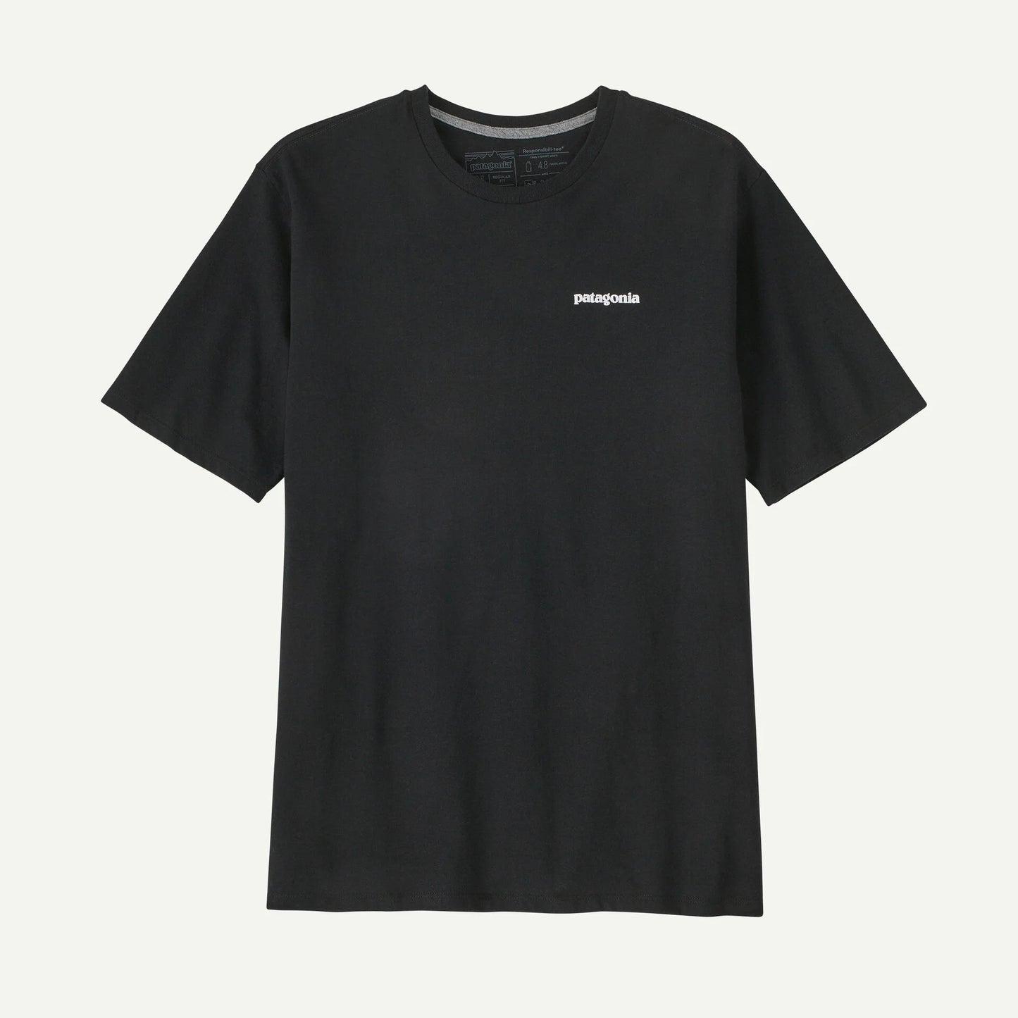 T Shirt Patagonia P6 LOGO RESPONSIBILI S/S TEE Black
