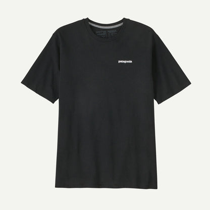 T Shirt Patagonia P6 LOGO RESPONSIBILI S/S TEE Black
