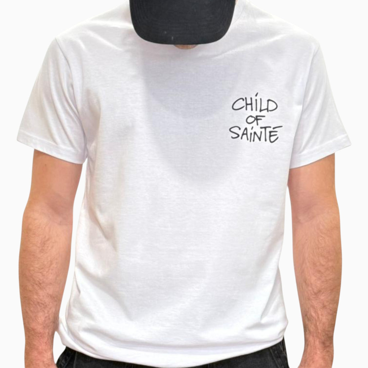 Child Of Sainté Cos Heart Tee White Black