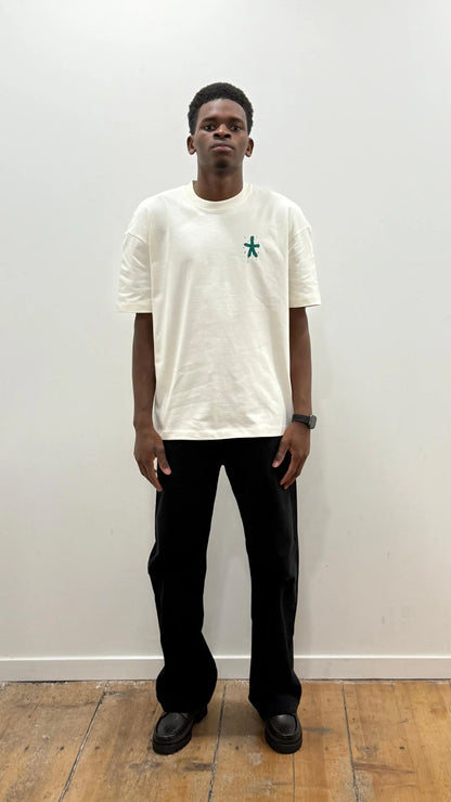 T Shirt Saint-Etienne Child Of Sainté X PITR PRT PREM Ivoire/Vert