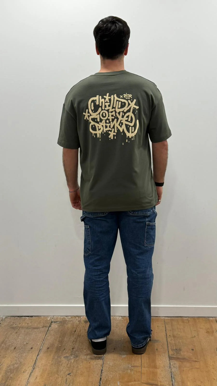 T Shirt Saint-Etienne Child Of Sainté X PITR PRT PREM Khaki/Beige