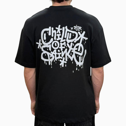 T Shirt Saint-Etienne Child Of Sainté X PITR PRT PREM Noir/Anthracite