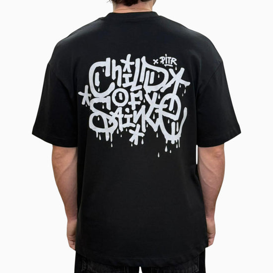 T Shirt Saint-Etienne Child Of Sainté X PITR PRT PREM Black/Anthracite — Child Of Sainté