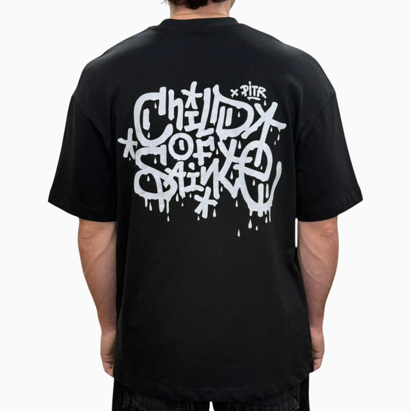 T Shirt Saint-Etienne Child Of Sainté X PITR PRT PREM Noir/Anthracite — Child Of Sainté