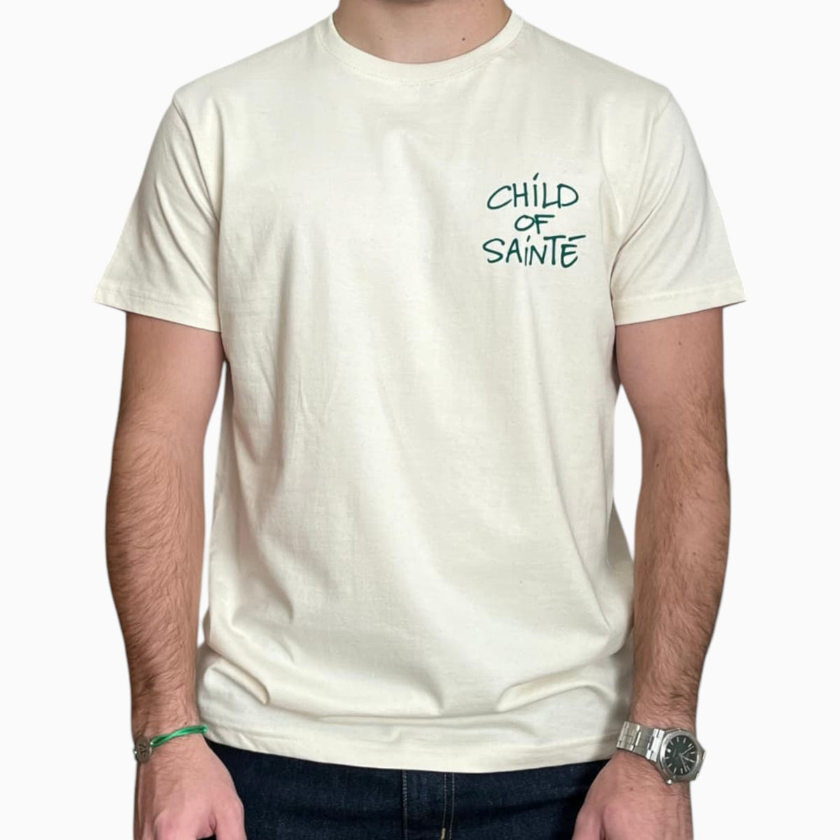 Child Of Sainté Cos Heart Tee Natural Green