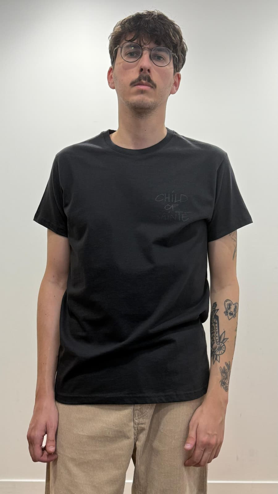 T Shirt Saint-Etienne Child Of Sainté cœur Noir