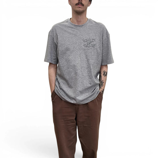 T Shirt Saint-Etienne Child Of Sainté 3D EMB COS S/S TEE Ash Grey — Child Of Sainté