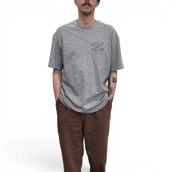 T Shirt Saint-Etienne Child Of Sainté 3D EMB COS S/S TEE Ash Grey — Child Of Sainté