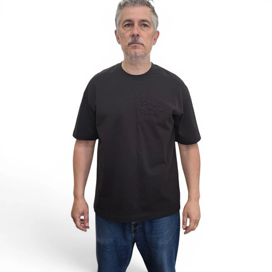T Shirt Saint-Etienne Child Of Sainté 3D EMB COS S/S TEE Black — Child Of Sainté