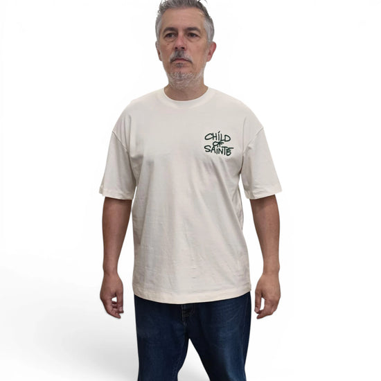 T Shirt Saint-Etienne Child Of Sainté 3D EMB COS S/S T Coconut Milk — Child Of Sainté