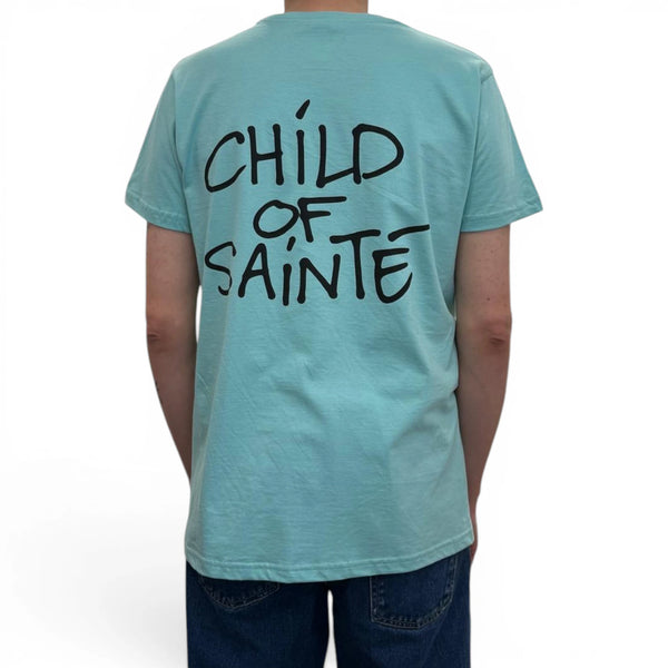 T Shirt Saint-Etienne Child Of Sainté BACK COS Mint/Black — Child Of Sainté