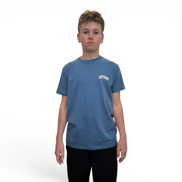 T Shirt Saint-Etienne Child Of Sainté BACK COS Stone Blue/Natural