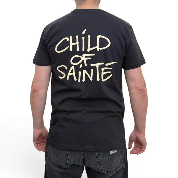 T Shirt Saint-Etienne Child Of Sainté BACK COS Used Black/Natural — Child Of Sainté