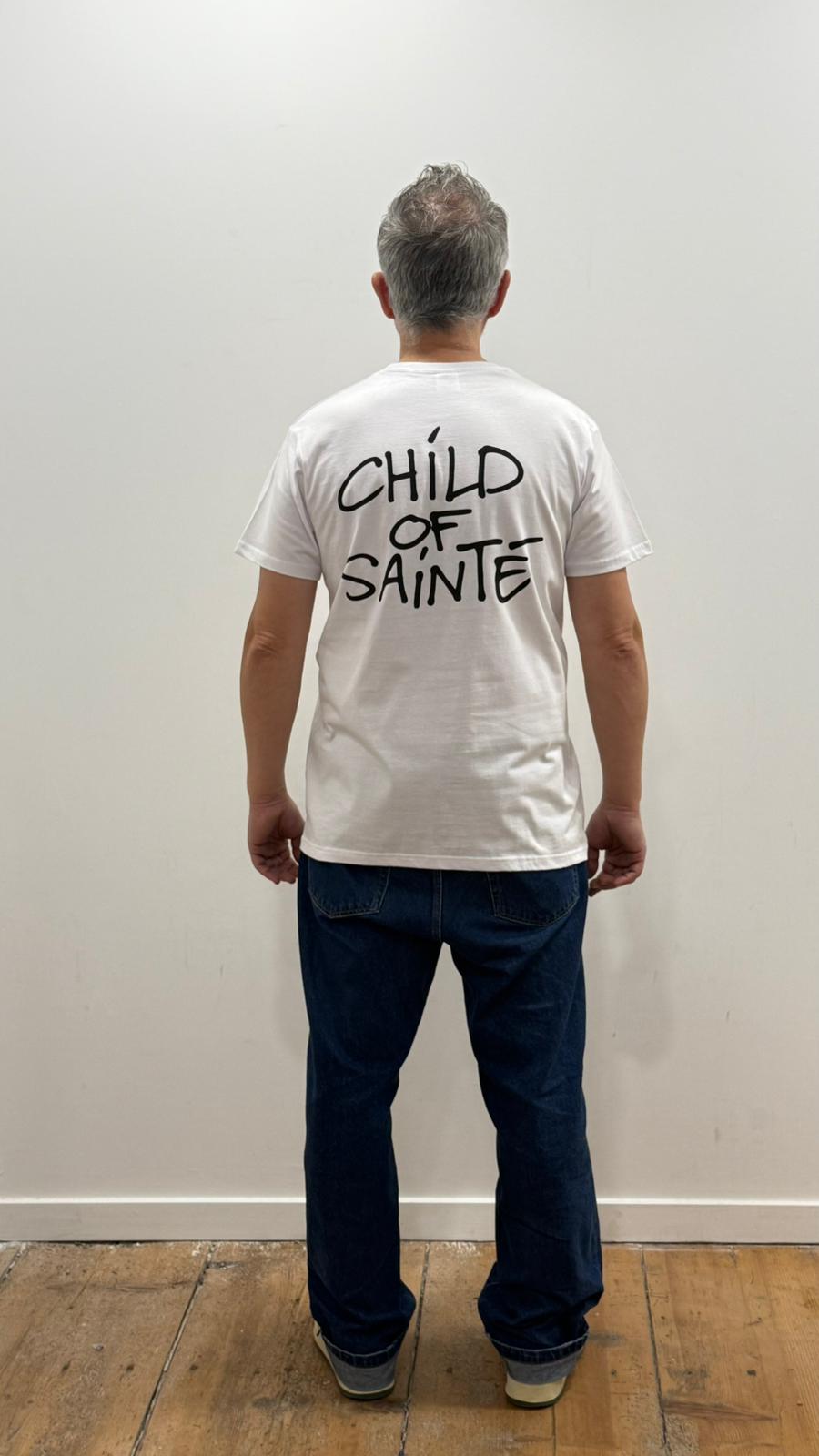 Tee Shirt Saint-Etienne Child Of Sainté Back Blanc