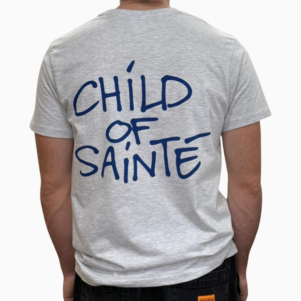 Tee Shirt Saint-Etienne Child Of Sainté Back Gris — Child Of Sainté