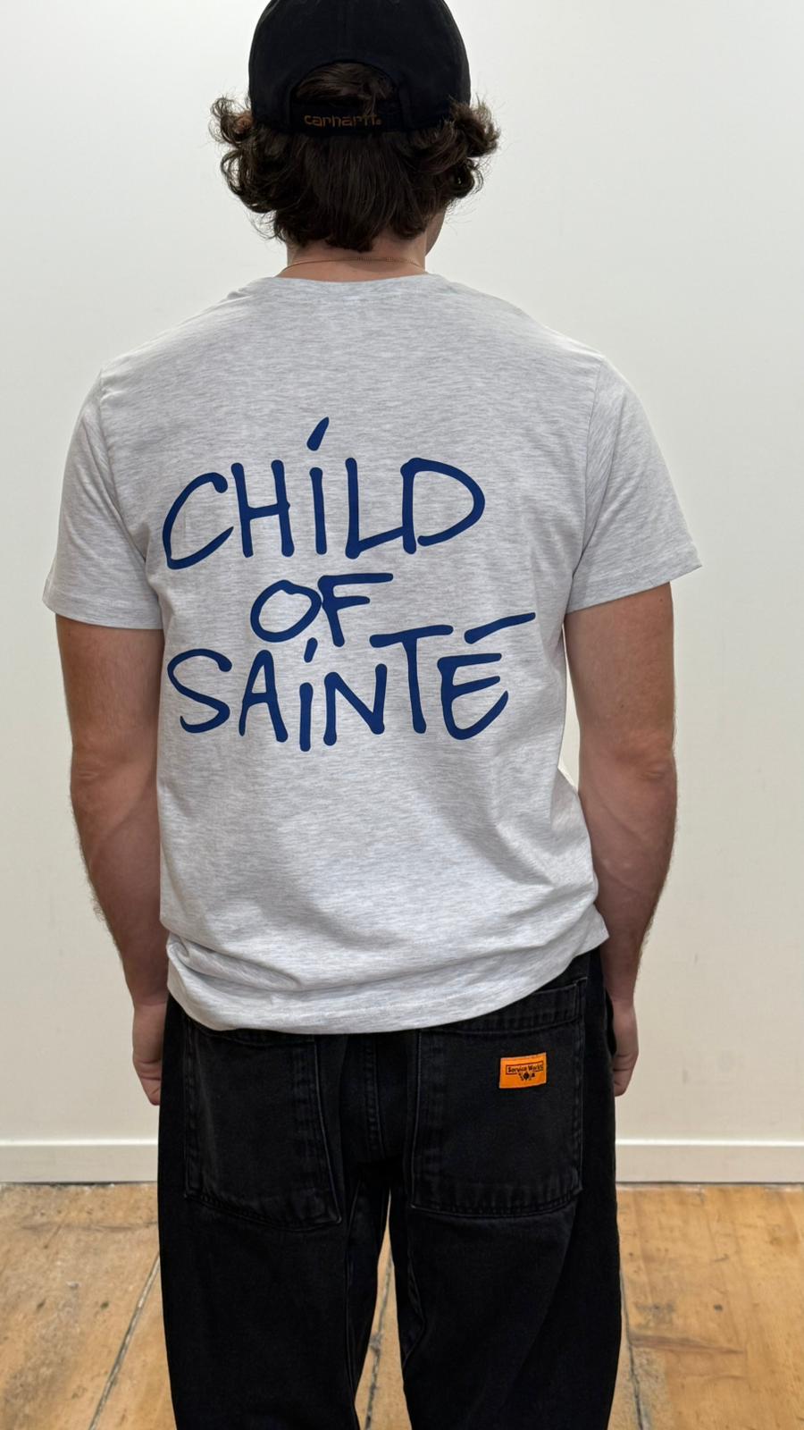 Tee Shirt Saint-Etienne Child Of Sainté Back Gris