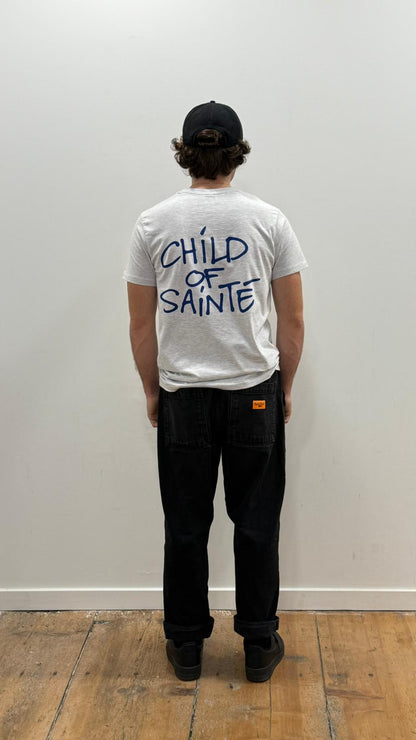 Tee Shirt Saint-Etienne Child Of Sainté Back Gris