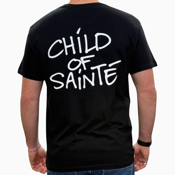 Tee Shirt Saint-Etienne Child Of Sainté Back Noir — Child Of Sainté