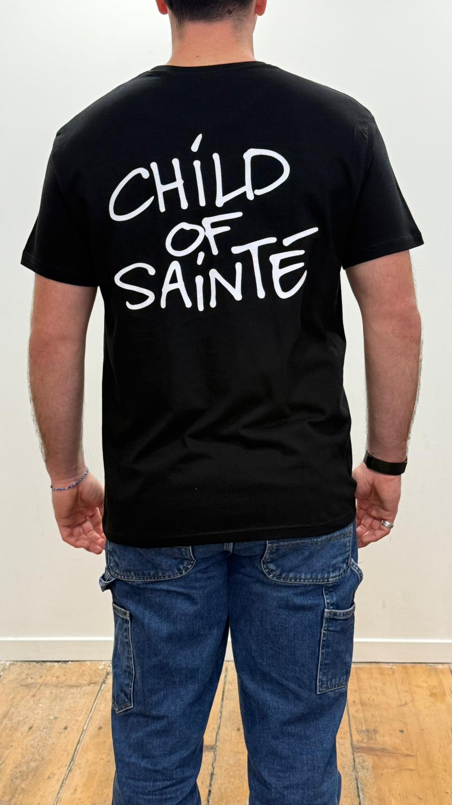 Tee Shirt Saint-Etienne Child Of Sainté Back Noir