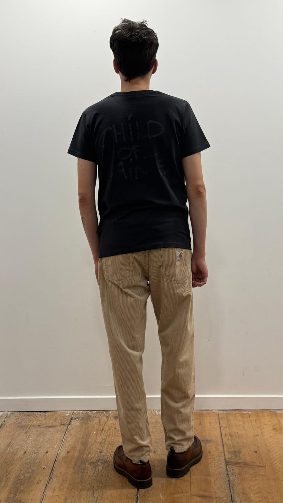 Tee Shirt Saint-Etienne Child Of Sainté Back Noir Usé