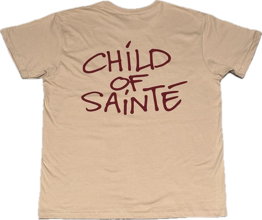 Tee Shirt Saint-Etienne Child Of Sainté Back Sable