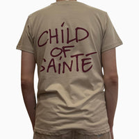 Child Of Sainté Uptown Tee Sand Bordeaux