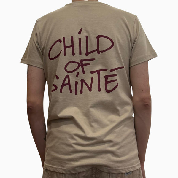 Tee Shirt Saint-Etienne Child Of Sainté Back Sable — Child Of Sainté