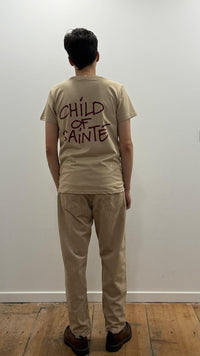 Child Of Sainté Uptown Tee Sand Bordeaux