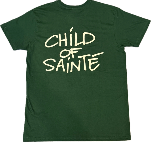 Tee Shirt Saint-Etienne Child Of Sainté Back Vert