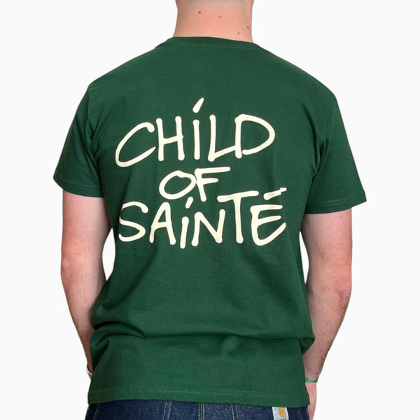 Tee Shirt Saint-Etienne Child Of Sainté Back Vert — Child Of Sainté