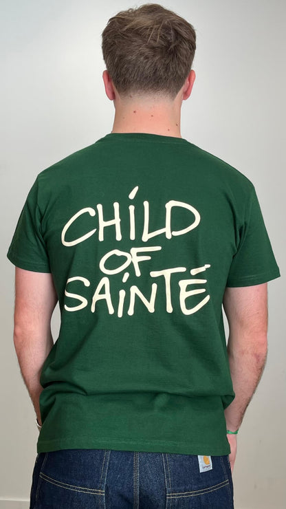 Tee Shirt Saint-Etienne Child Of Sainté Back Vert