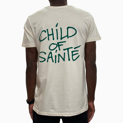 Tee Shirt Saint-Etienne Child Of Sainté Back Natural