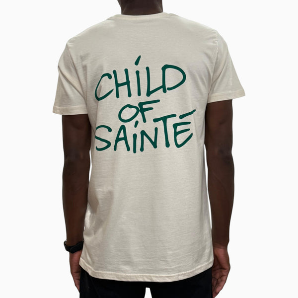 Tee Shirt Saint-Etienne Child Of Sainté Back Natural — Child Of Sainté
