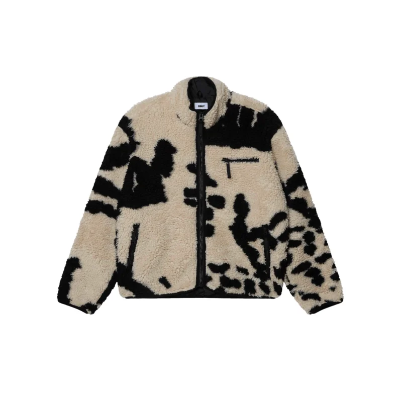 Veste OBEY SHAGGY SHERPA JACKET Kumbu Green