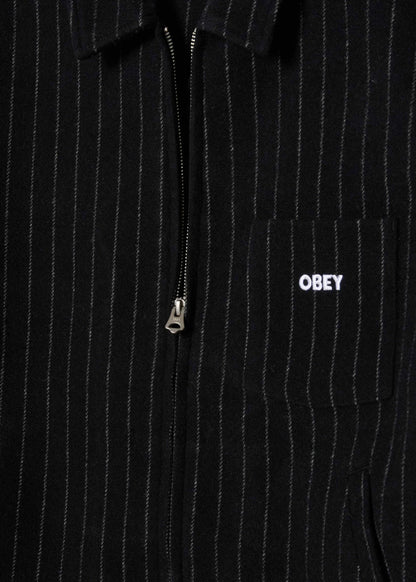 Veste OBEY VERNON ZIP JACKET Black