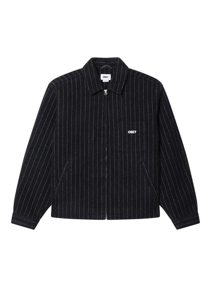 Veste OBEY VERNON ZIP JACKET Black