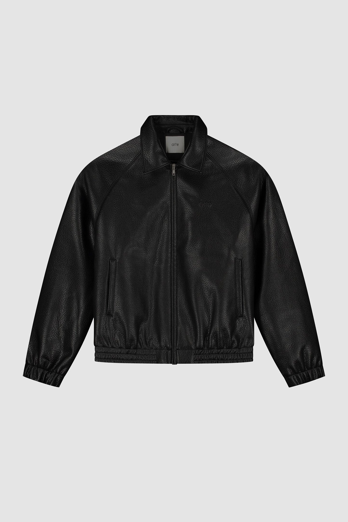 Veste Arte Antwerp BASIC LEATHER JACKET Black