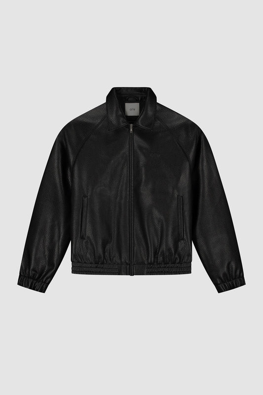 Veste Arte Antwerp BASIC LEATHER JACKET Black