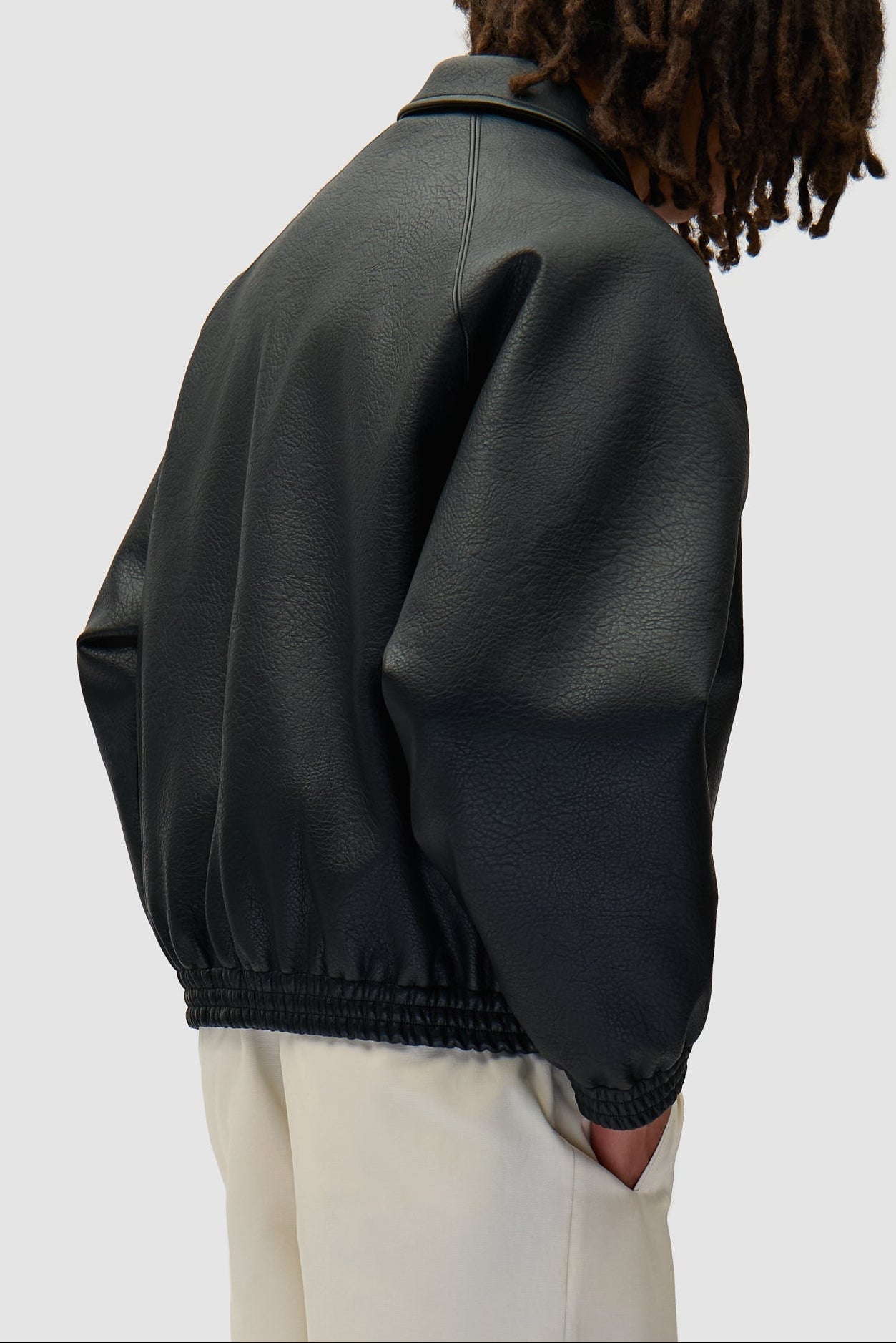 Veste Arte Antwerp BASIC LEATHER JACKET Black