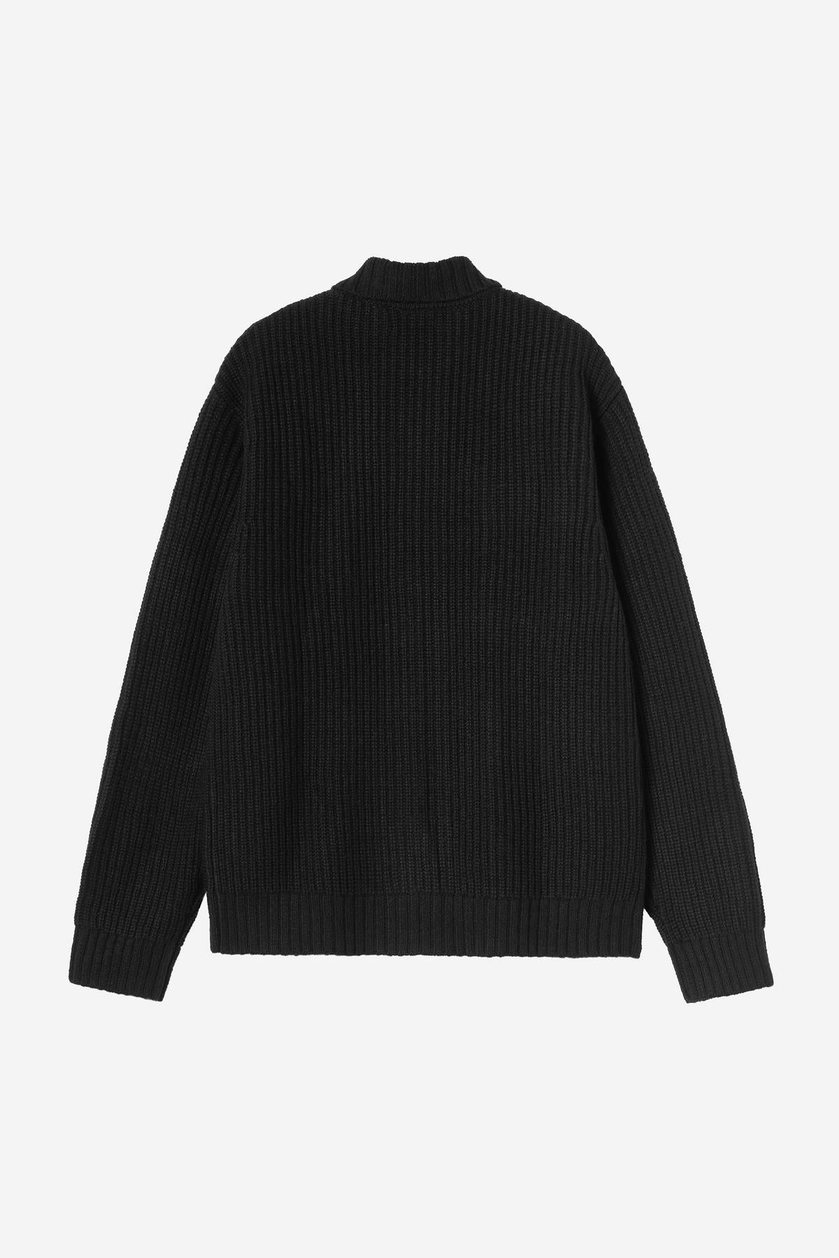 Veste Carhartt Wip CHORE KNIT JACKET Black