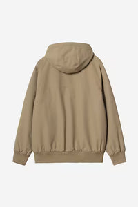 Veste Carhartt Wip HOODED SAIL JACKET Leather Black