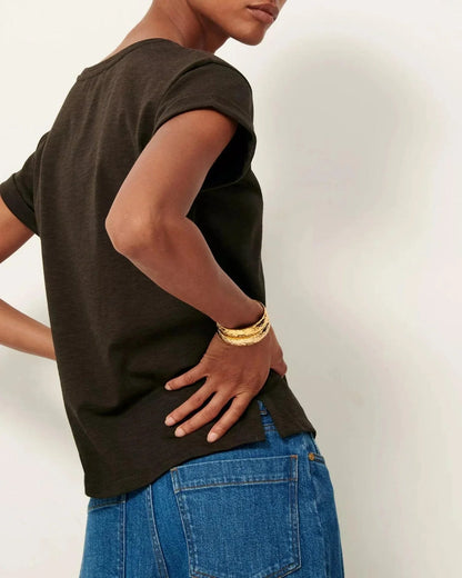 ALBANO S/S TEE Kaki Wood - Uptown 42