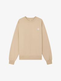 Walk In Paris LE CREWNECK MOLLETONNÉ ARGILE