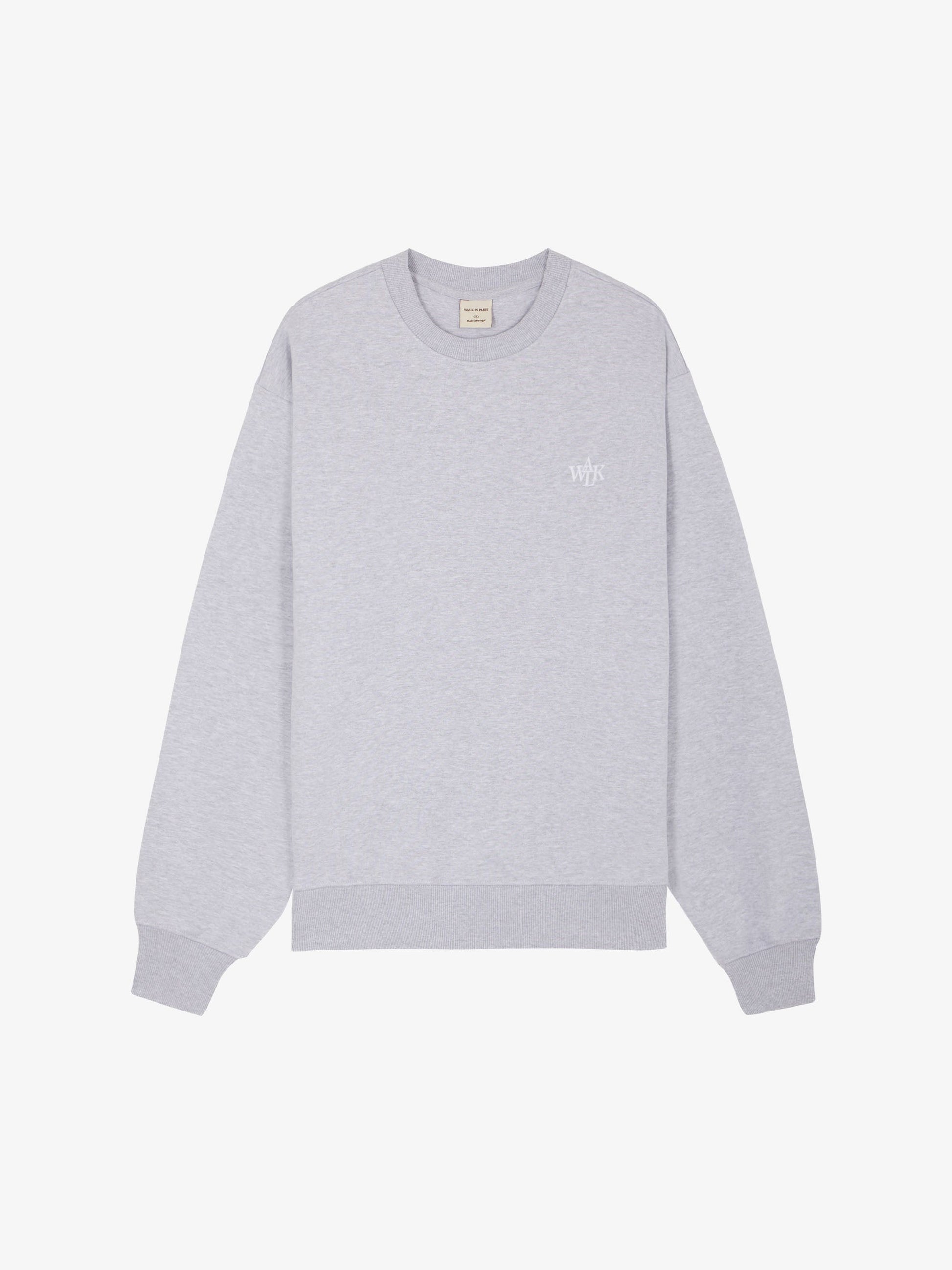 Walk In Paris LE SWEAT-SHIRT MOLLETONNÉ GRIS